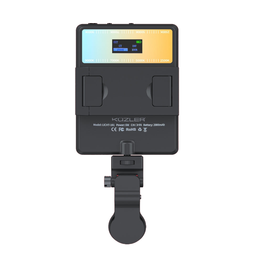 Pack 5: Trípode + Luz led + Micrófono para Celular
