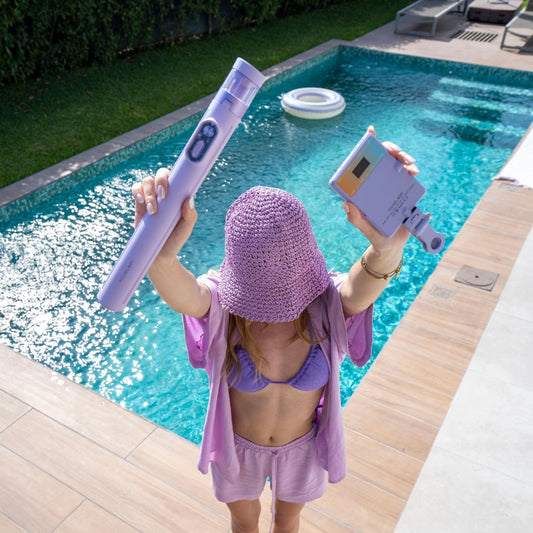 Trípode Iconic Lila + Luz Led Lila