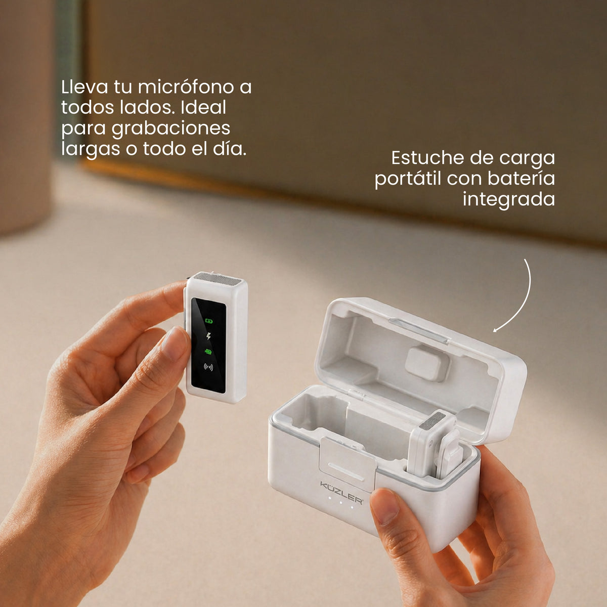 Pack Experto: Trípode Iconic, Luz led, Micrófono Dual Profesional y Pantalla Mirror