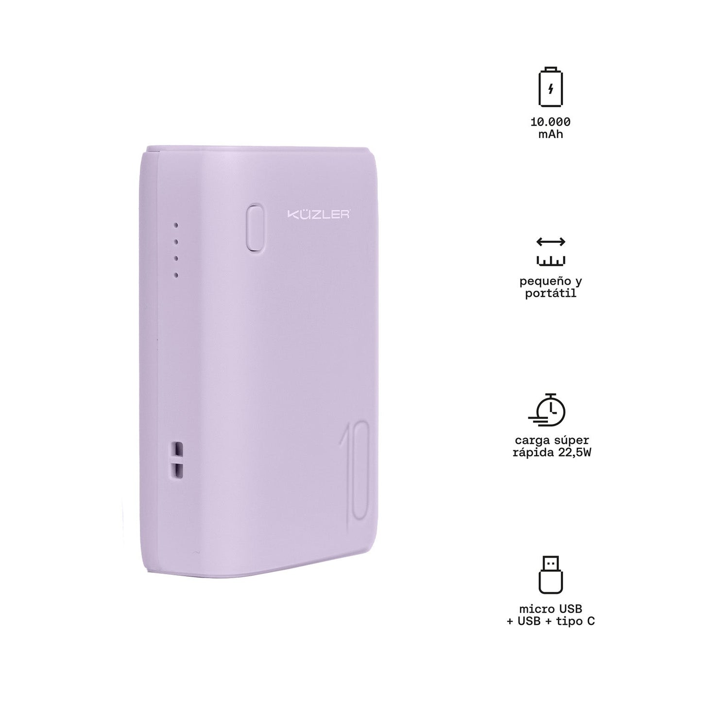 Pack Luz Led + Mini powerbank 10000 mah