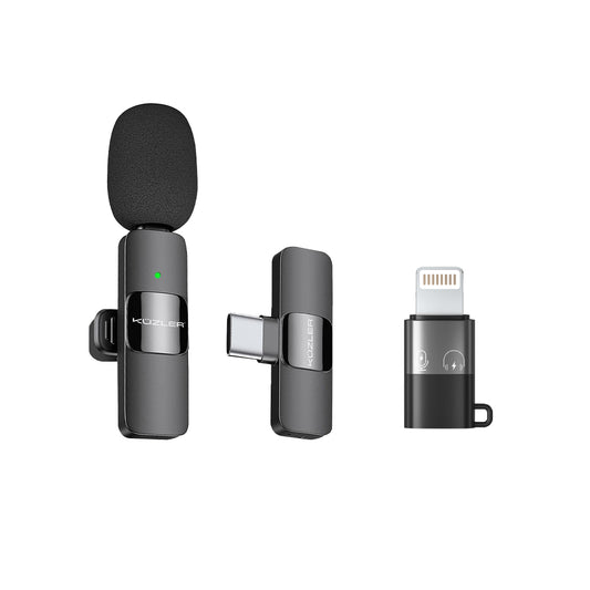 Micrófono Inalámbrico Tipo C para celular con Adaptador para Iphone