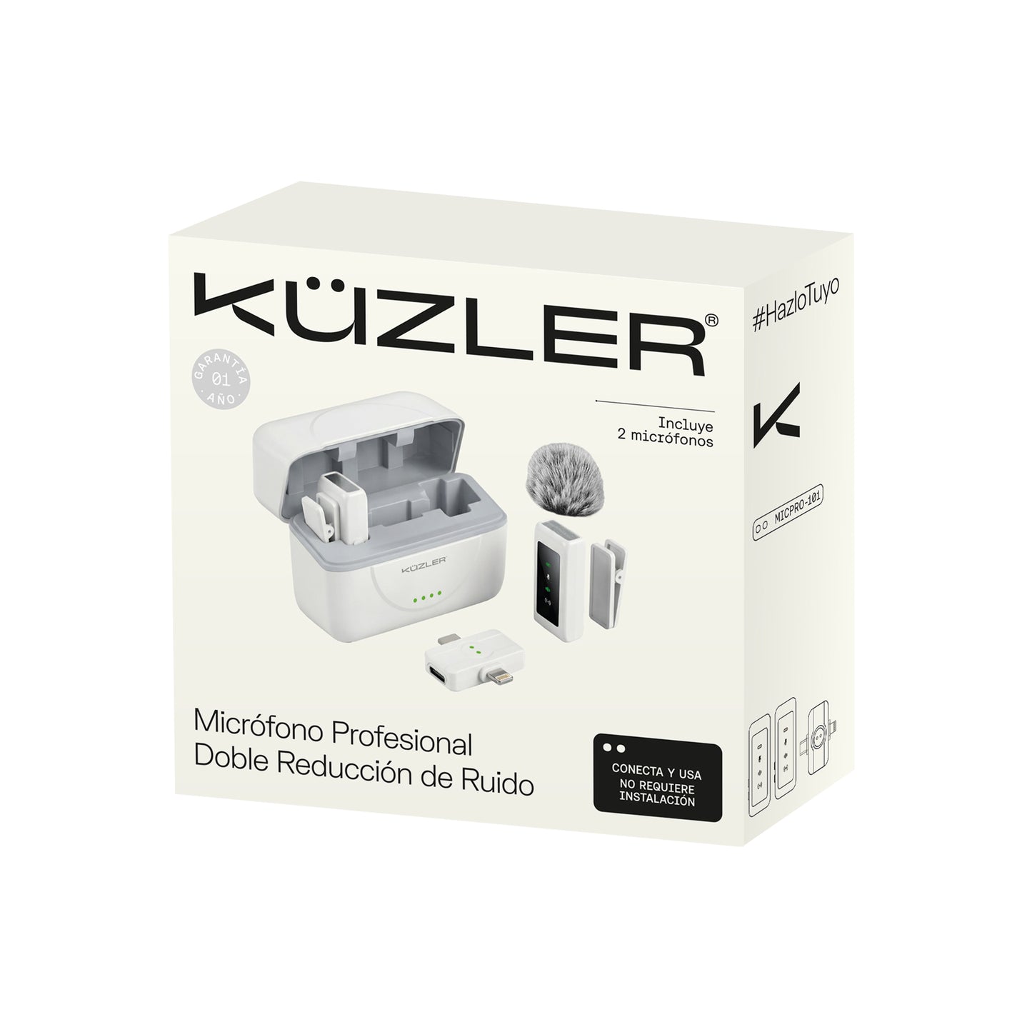 Trípode Pro + Luz led Celular + Micrófono Doble Profesional