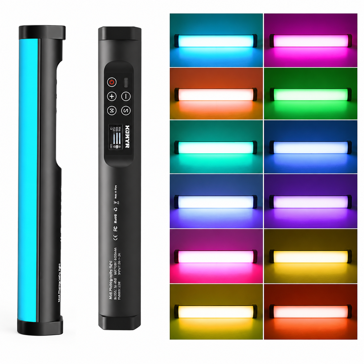 Pack Iluminación 1: Barra de Luz Led RGB + panel de luz led negro