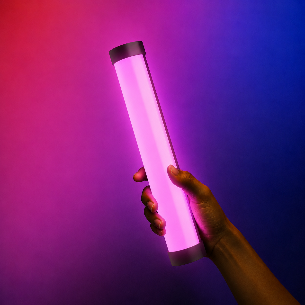 Pack Iluminación 1: Barra de Luz Led RGB + panel de luz led negro