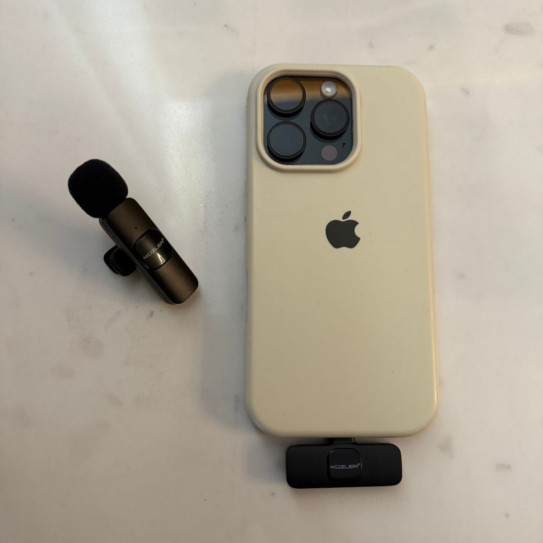 Trípode Aesthetic + Micrófono Negro