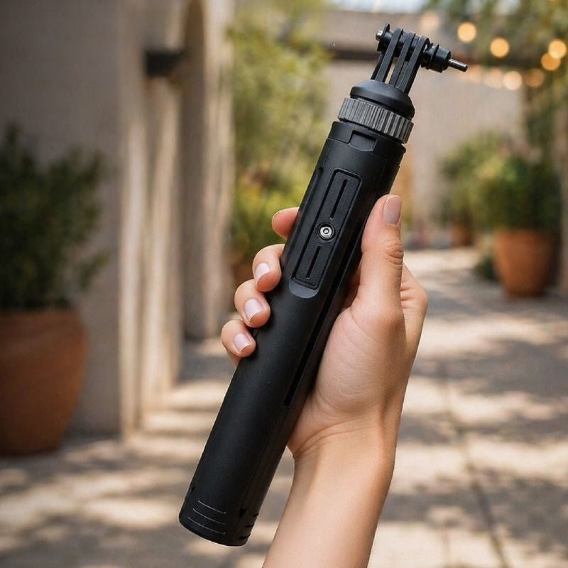 Trípode Pro + Luz led Celular + Micrófono Doble Profesional