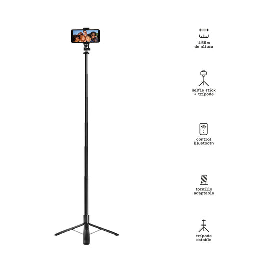 Pack 5: Trípode + Luz led + Micrófono para Celular