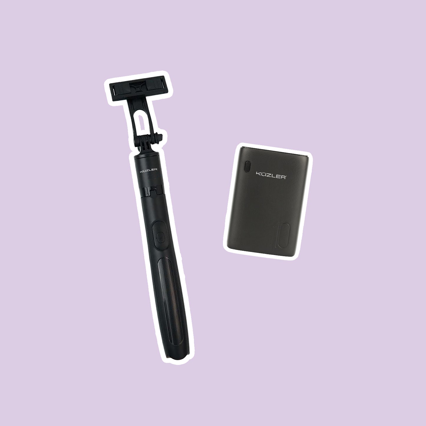 Pack Creadores de Contenido: Trípode + Mini Cargador Portátil Negro